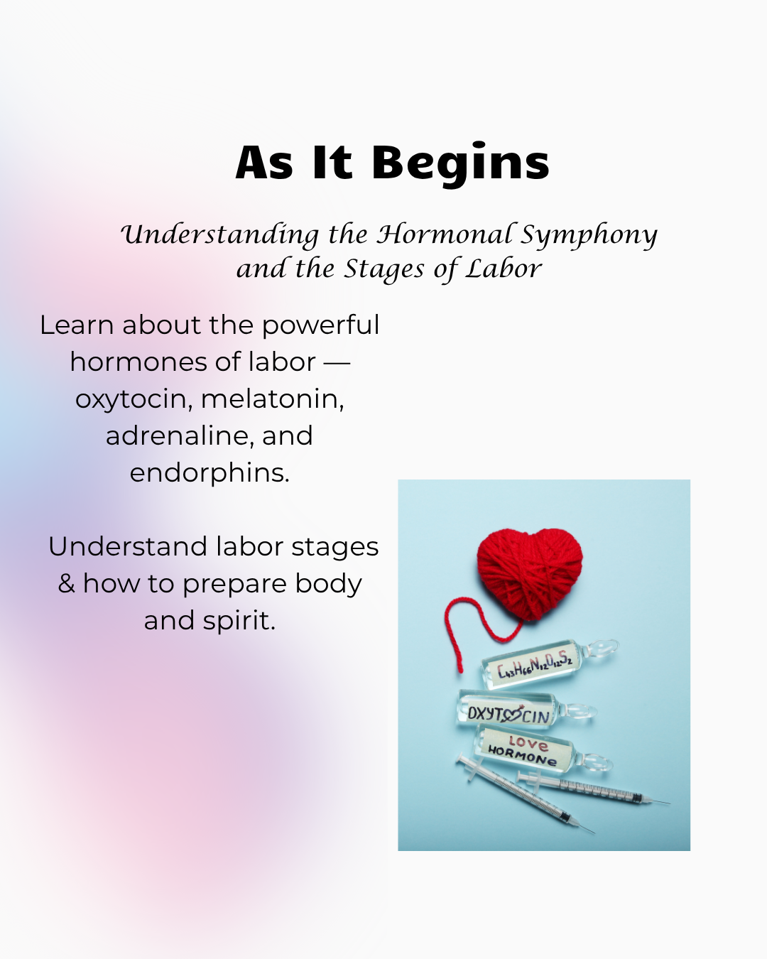 As It all Begins "Understanding the hormonal Symphony and the stages of labor"