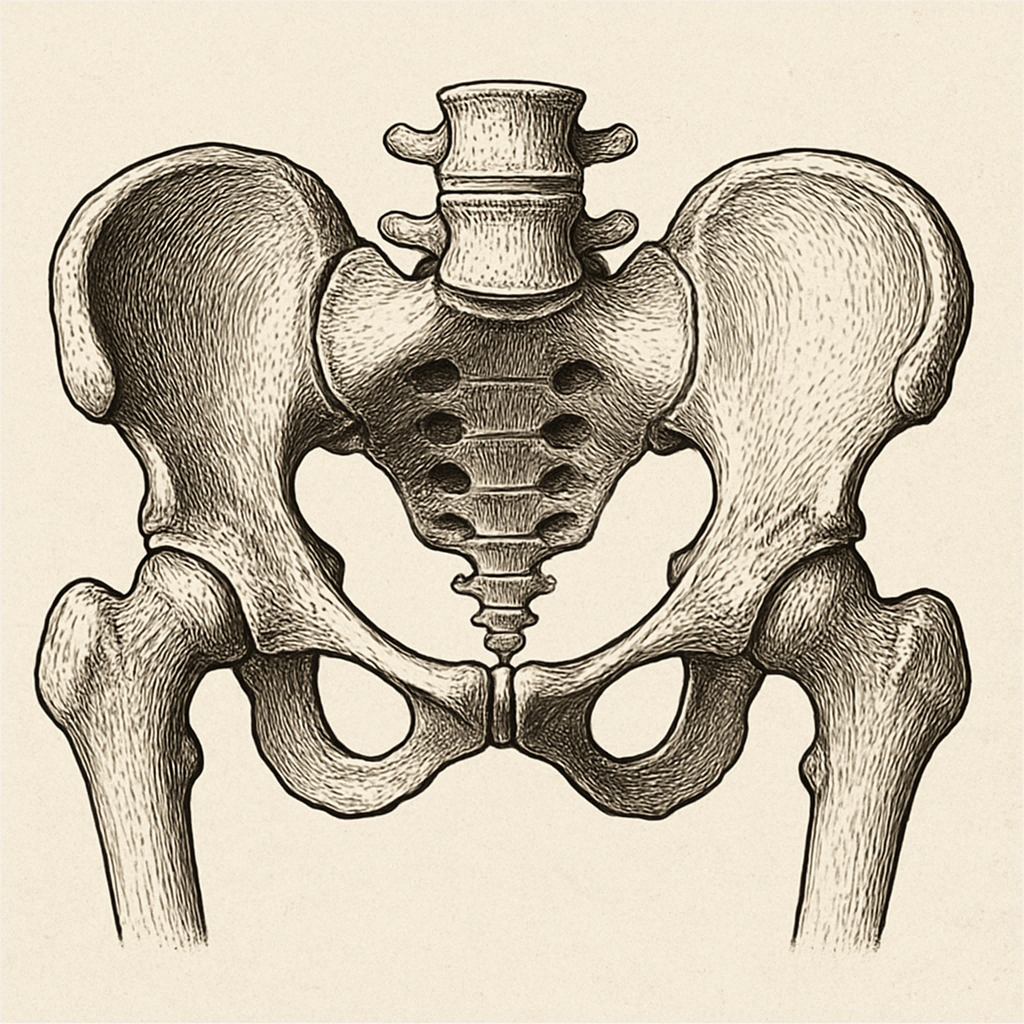 image of a pelvis with description the incredible design of the pelvis Understand how your pelvis is beautifully designed for birth, with joints and ligaments that adapt and open during labor.  Learn how pelvic movement helps your baby navigate the birth canal naturally.  Build confidence in your body’s wisdom and ability to birth intuitively.